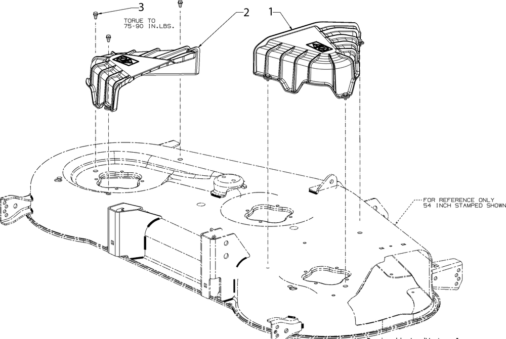 Deck Covers Diagram and Parts List for RZT-S50KH (17ARCBDQ056)(2017) Cub Cadet Lawn Tractor